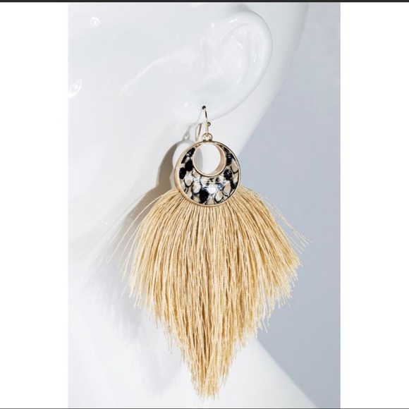 Snakeskin Tassel Earring-LAST PAIR ☝️ - Picture 3 of 6